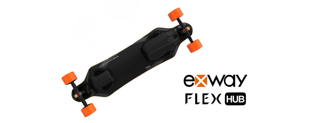 skateboard électrique exway flex hub longboard kit moteur brushless
