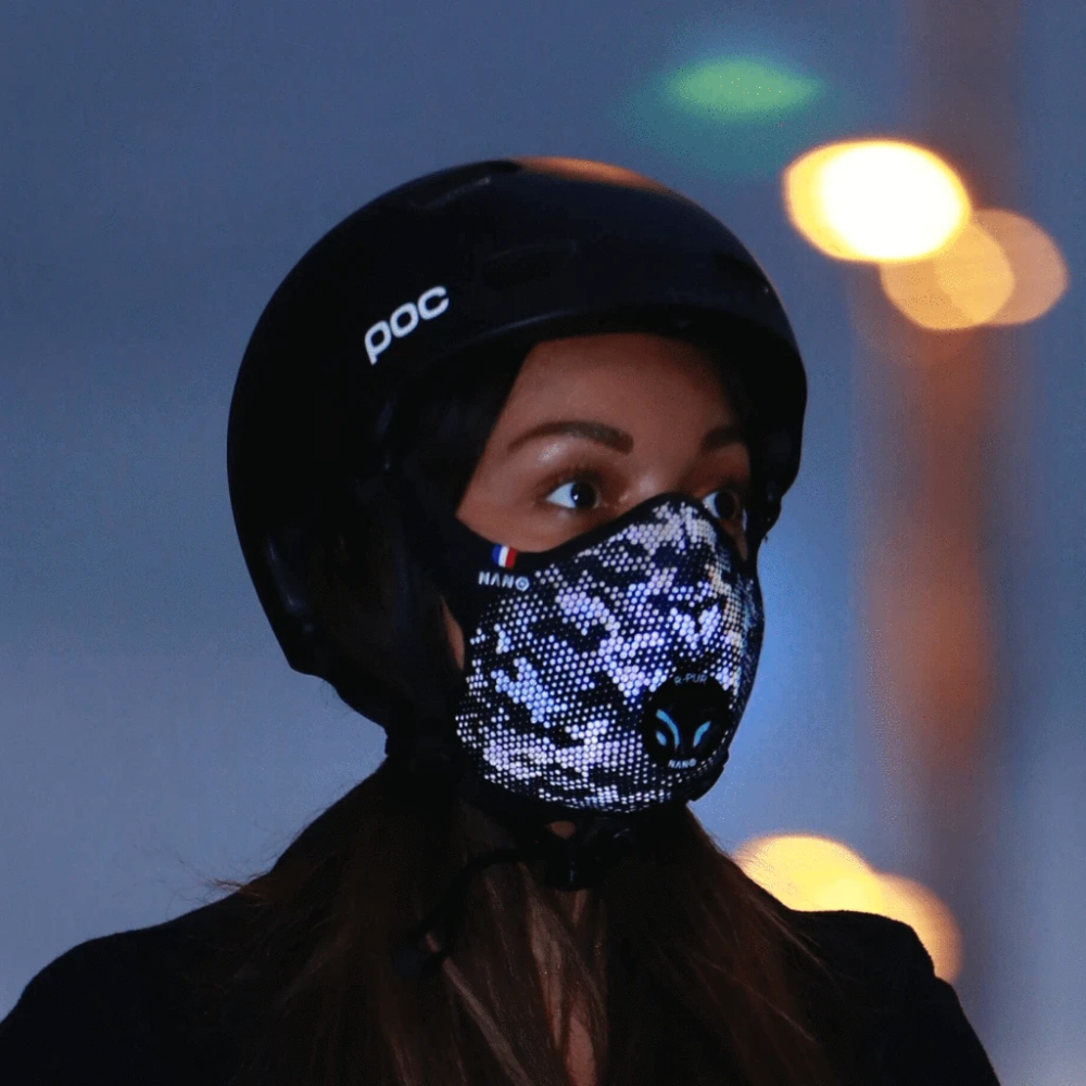 anti-pollution mask r pur nano light shiny night