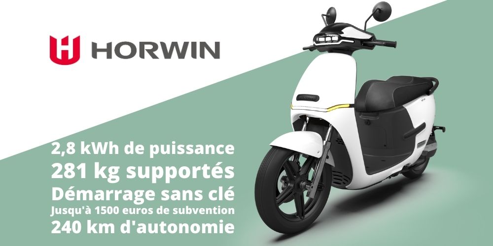 presentation electric scooter horwin ek1 delivery