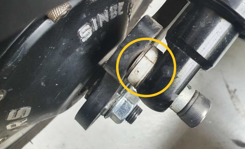 rondelle cassée suspension amortisseur trottinette électrique minimotors