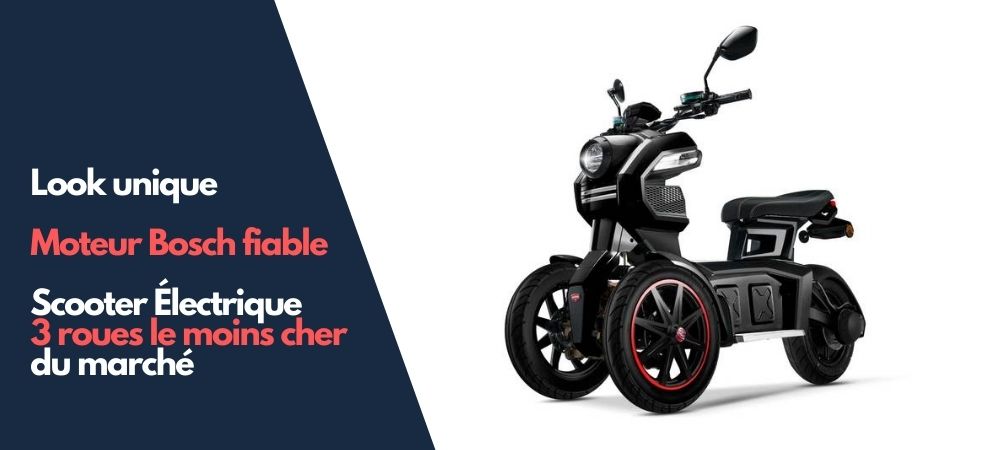 scooter électrique doohan itank 3 roues 50 cm3