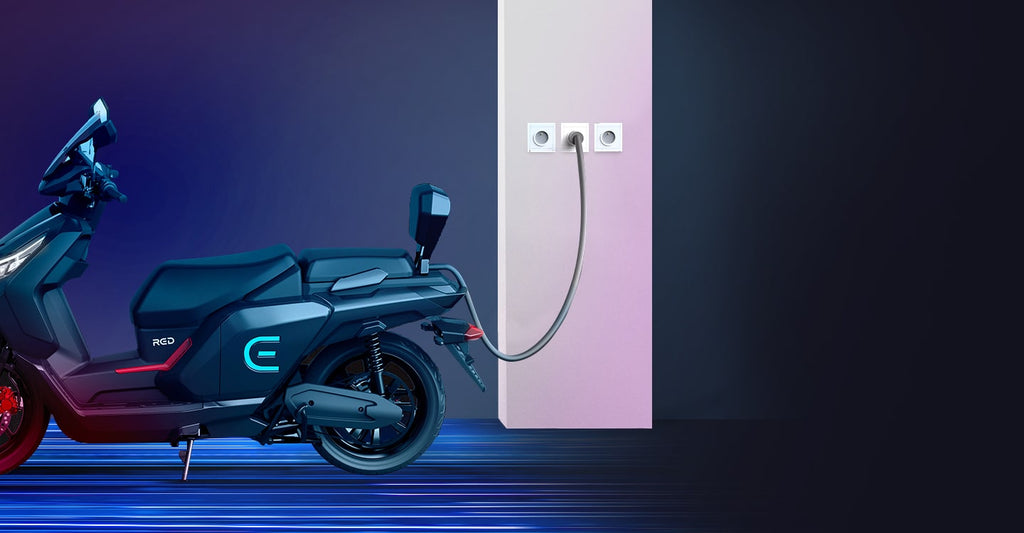 scooter electrique RED Electric E100 charge rapide