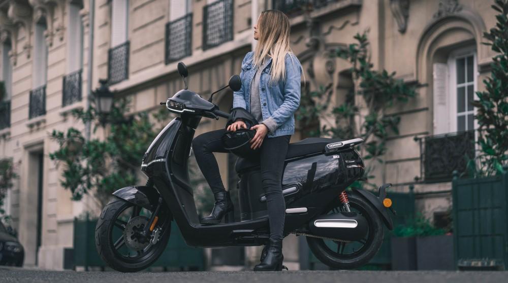 electric scooter horwin ek1 black city paris