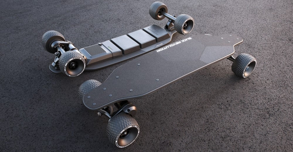 skateboard slick revolution flex electric skateboard