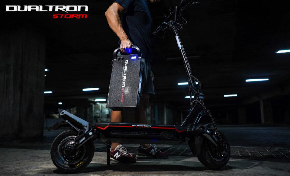 electric scooter dualtron storm removable battery minimotors fast powerful led