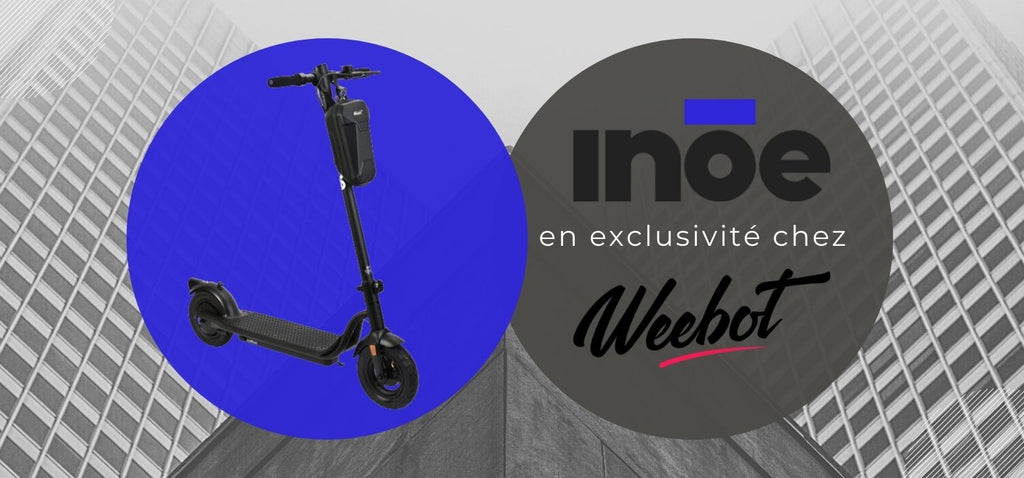 trottinette electrique inoe bloomy pas cher exclusivité weebot sacoche