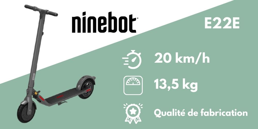 trottinette électrique ninebot segway e22e