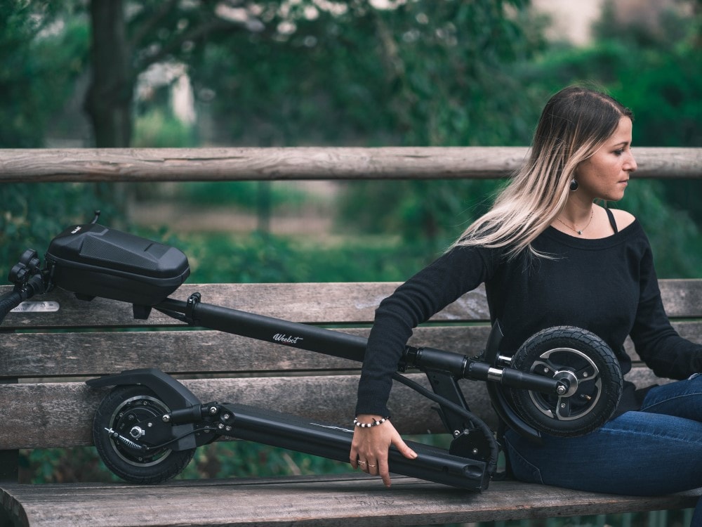 weebot anoki foldable electric scooter