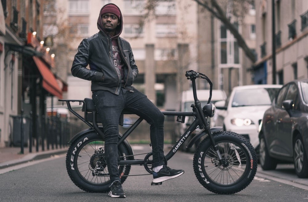 vélo électrique garrett miller X fatbike ville urbain porte bagage pas cher