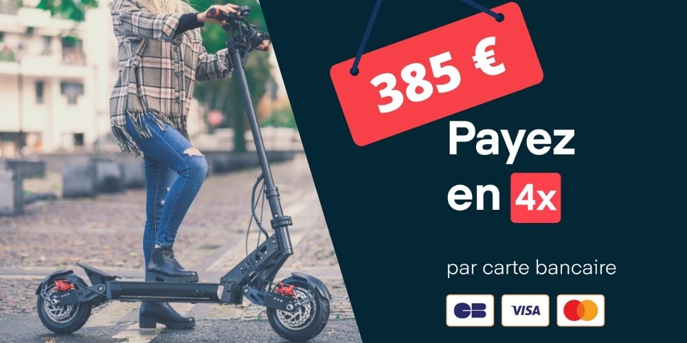 weebot zephyr paiement 4 fois trottinette électrique