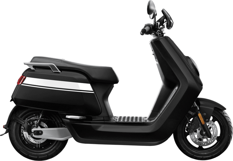 scooter electrique niu ngt 125 noir blanc profil