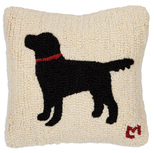 Pet Lovers 2 Labs 14x20 Hooked Wool Pillow