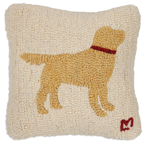 Pet Lovers 2 Labs 14x20 Hooked Wool Pillow