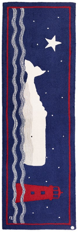 Whale Watch - Hooked Wool Rug — Cabin and Lodge