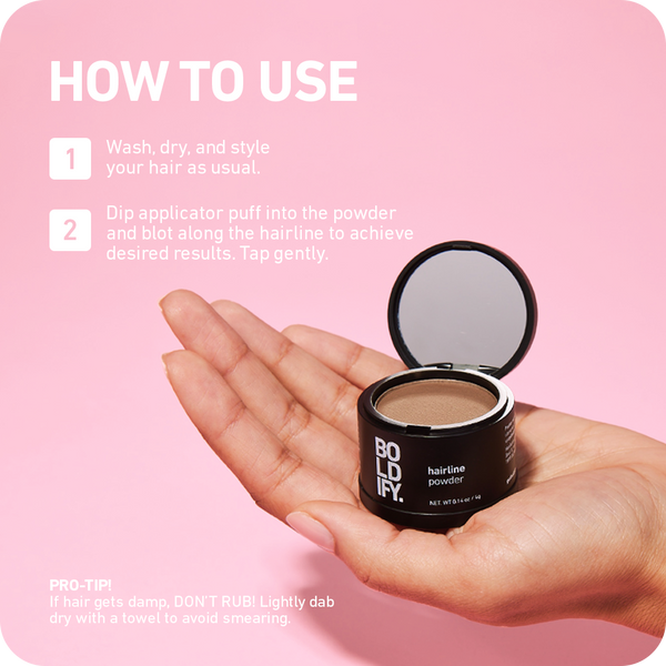 How to Use BOLDIFY Hairline Powder