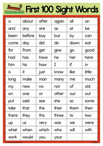 kindergarten sight words list printable free