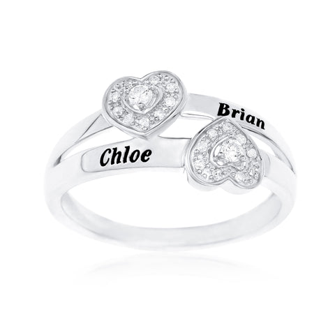 two heart promise ring