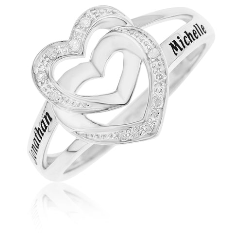 two heart promise ring