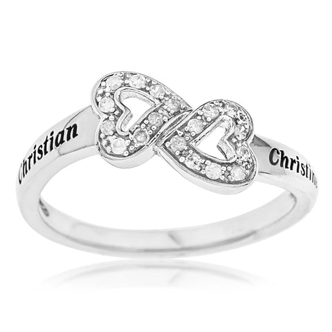 two heart promise ring