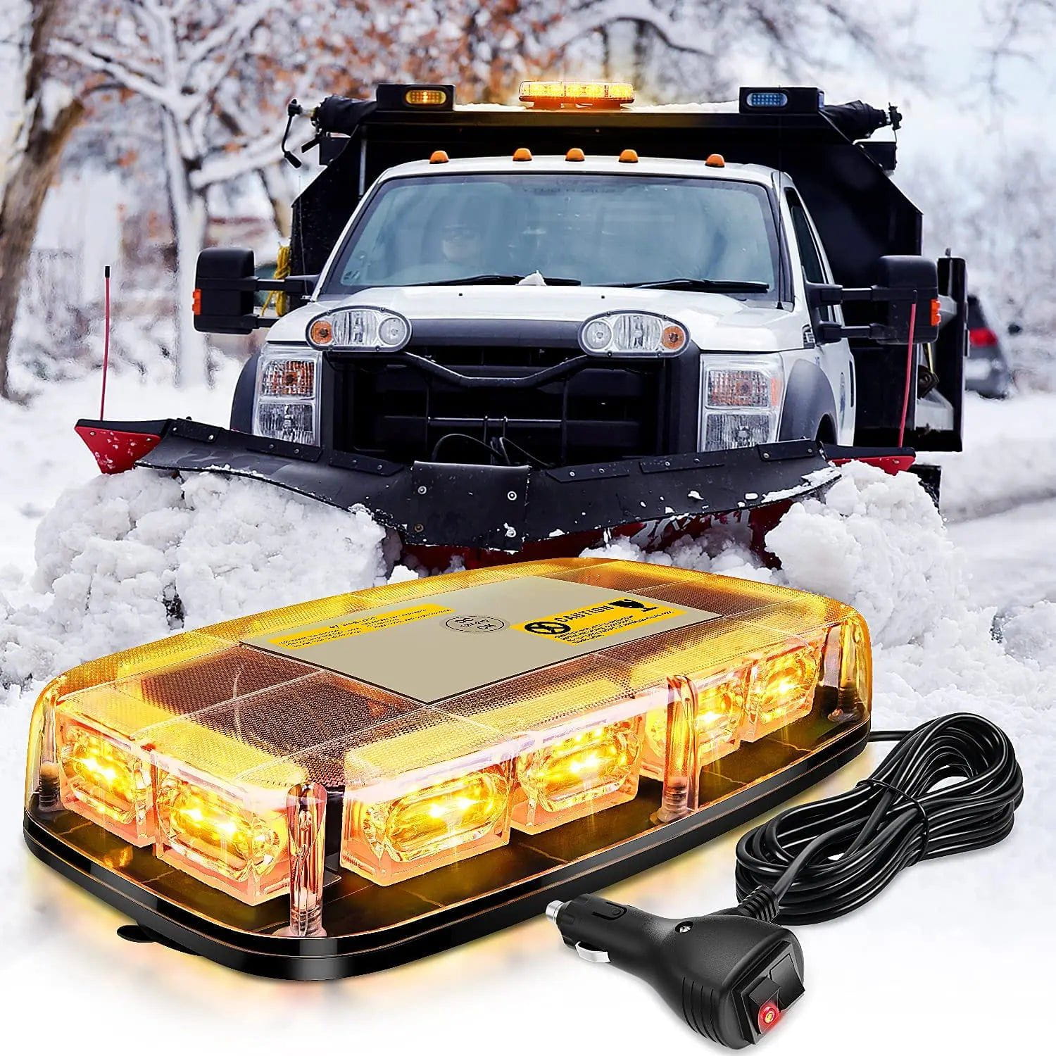 led strobe light 12" 48 Leds Roof Top Amber Emergency Strobe Light