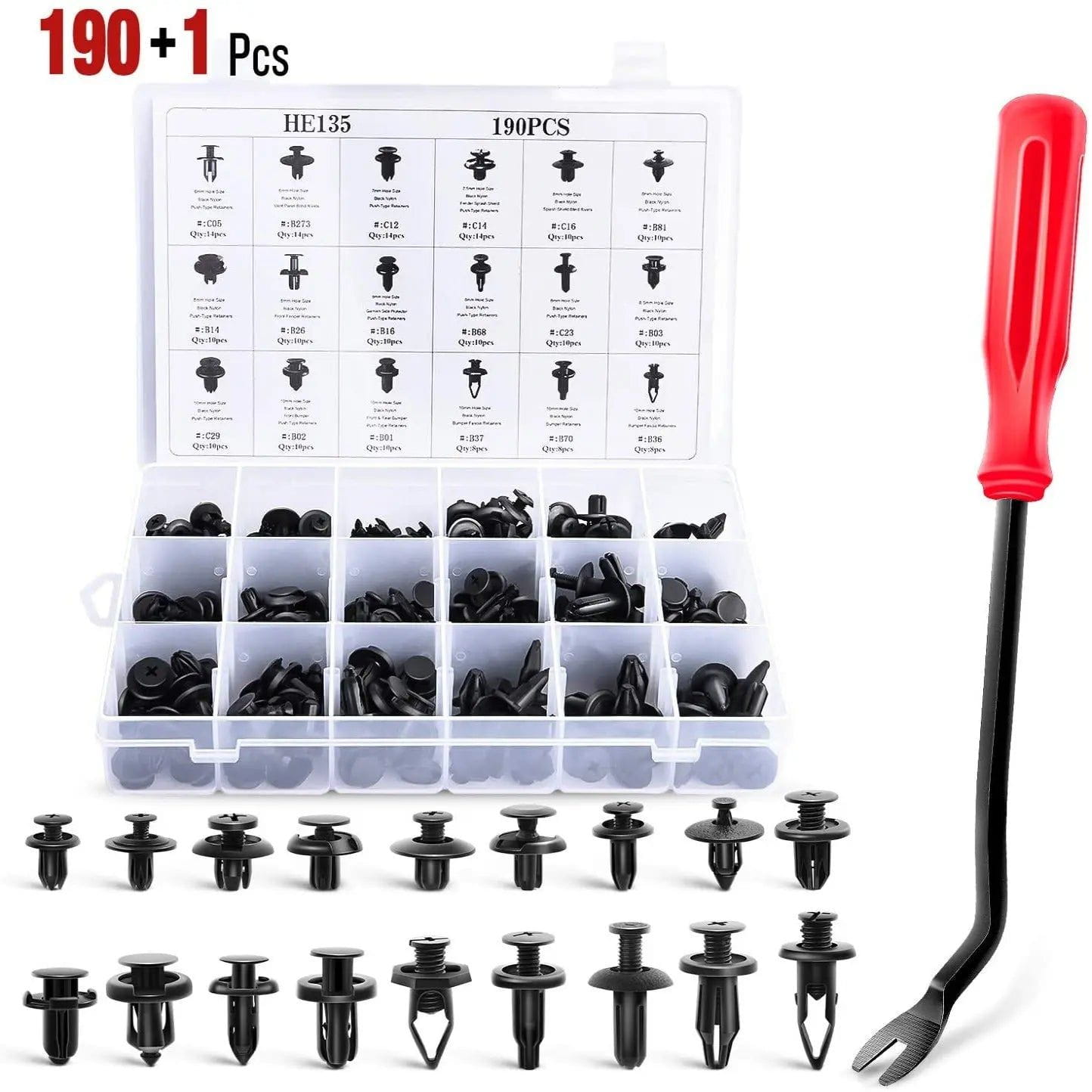 retainer clips 191 Pcs Bumper Retainer Clips Car Push Retainer Kit