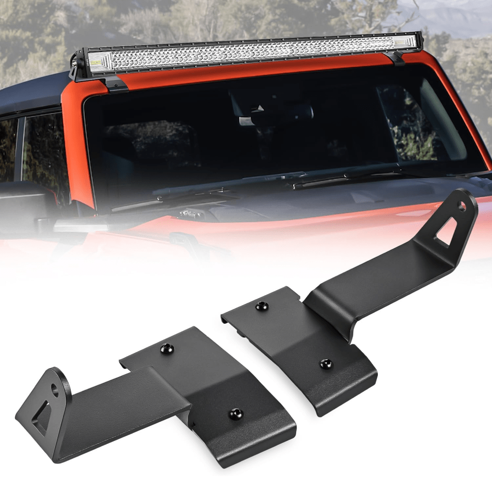 52” Straight LightBar Over-Windshield Mounts For 2021-2023 Ford Bronco 2/4 Door Nilight