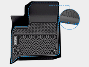 TPE Floor Mats for Chevy Traverse 8 Seats 2nd Row Bench Seat 2018 -2024 Nilight