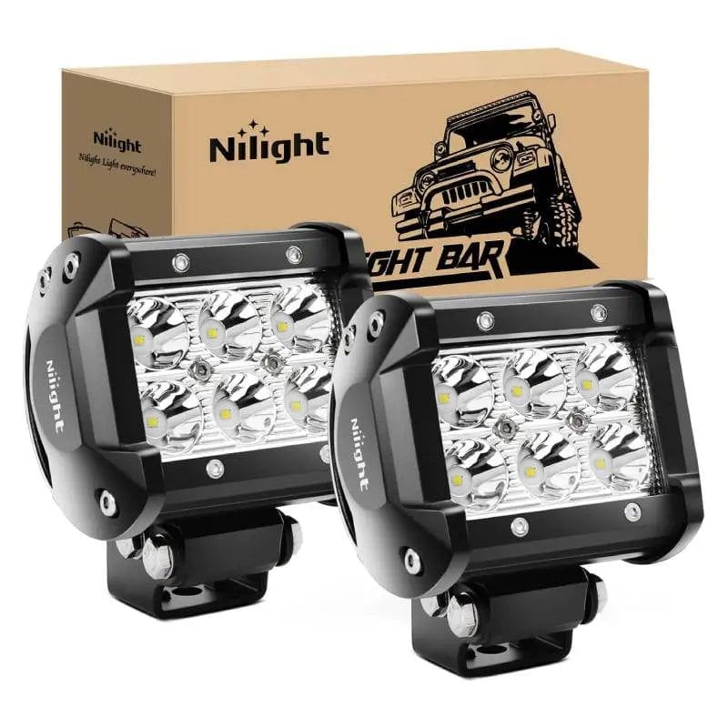 LED Light Bar 4" 18W 1260LM Spot LED Pods (Pair)