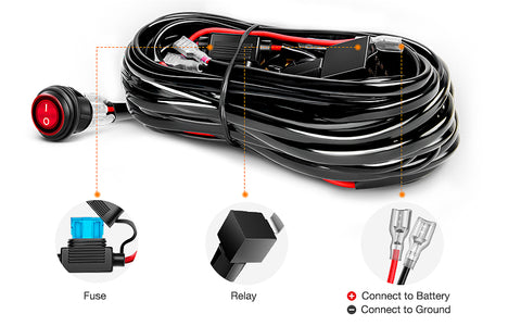 wire harness led light bar