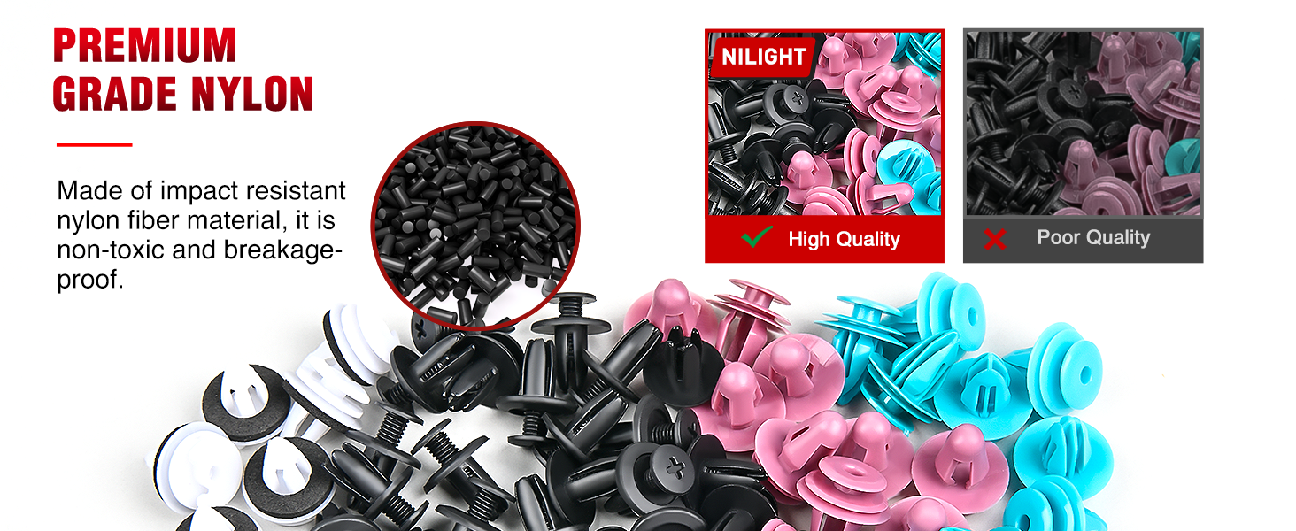 935Pcs Car Push Retainer Clips Auto Fasteners Assortment material