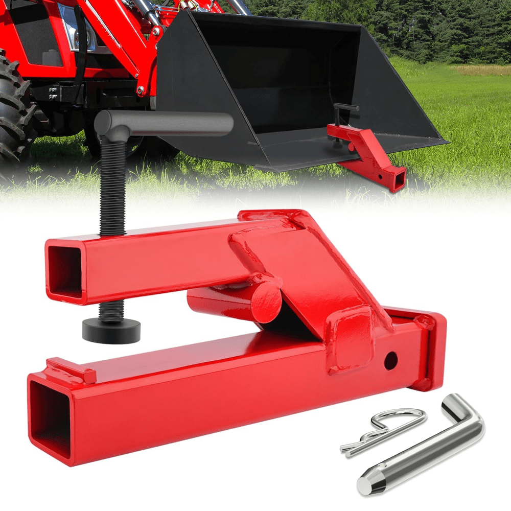 Clamp On Trailer Hitch 2" Ball Mount Receiver Tractor Bucket Nilight