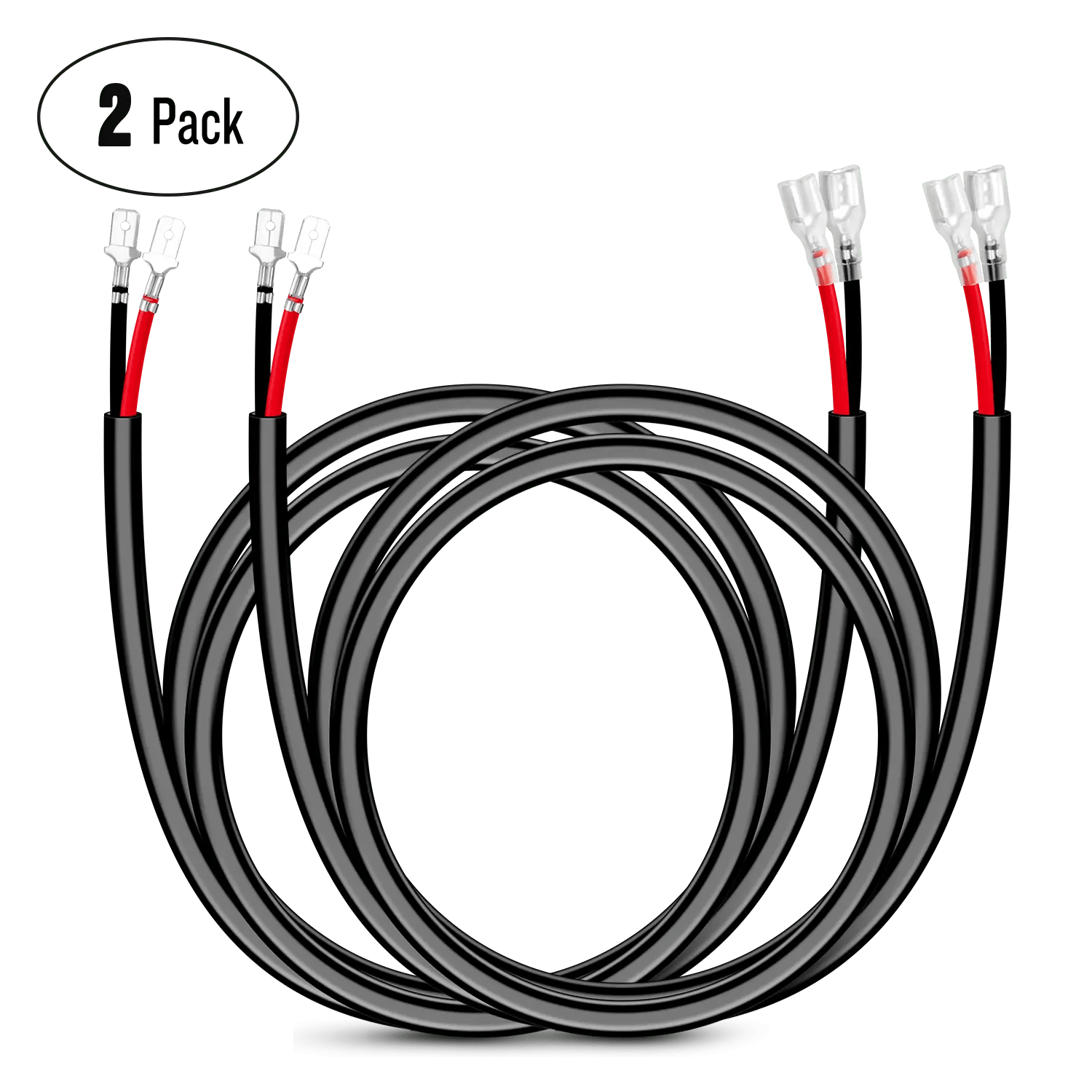 Wiring Harness Kit 2PCS 16AWG 3FT Wire Extension Kit For LED Light Bar/Led Pods/LED Work Light