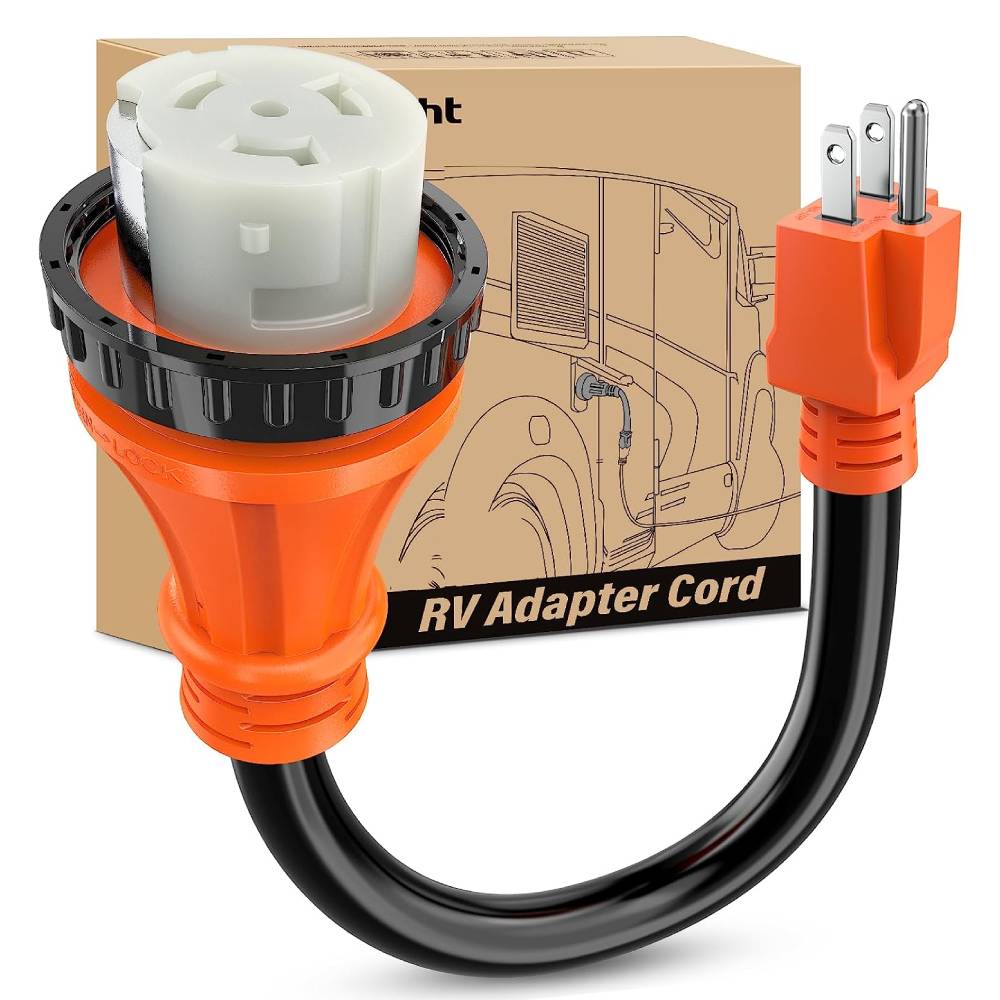 15AMP to 50AMP RV Locking Adapter Cord Nilight