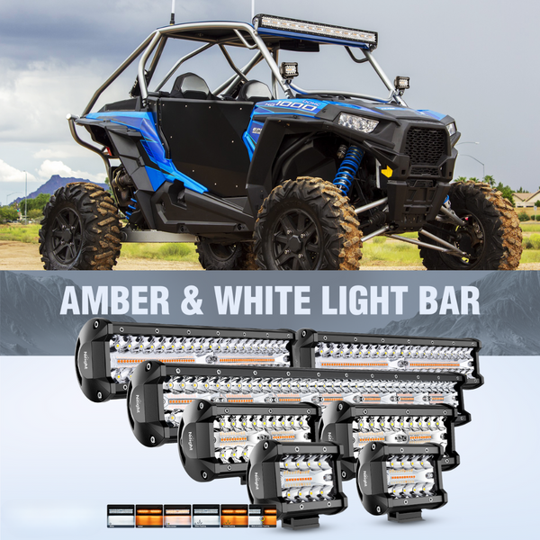 amber white light bar