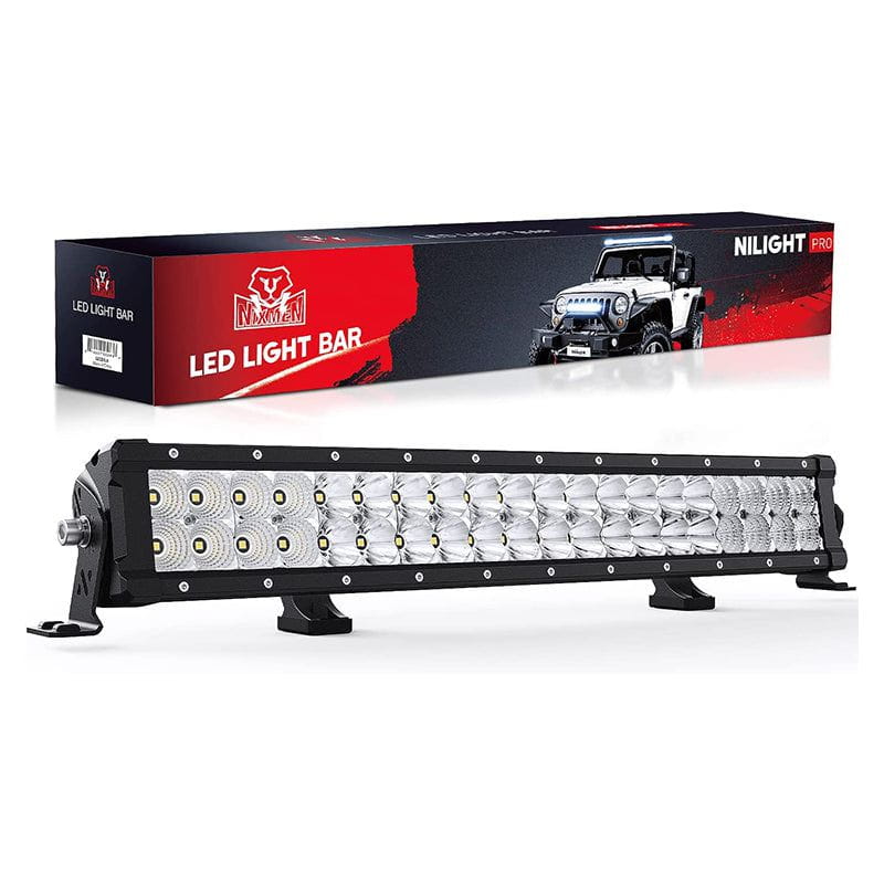 21.6" 200W 24000LM Spot/Flood Osram P8/5W Chips LED Light Bar Nilight