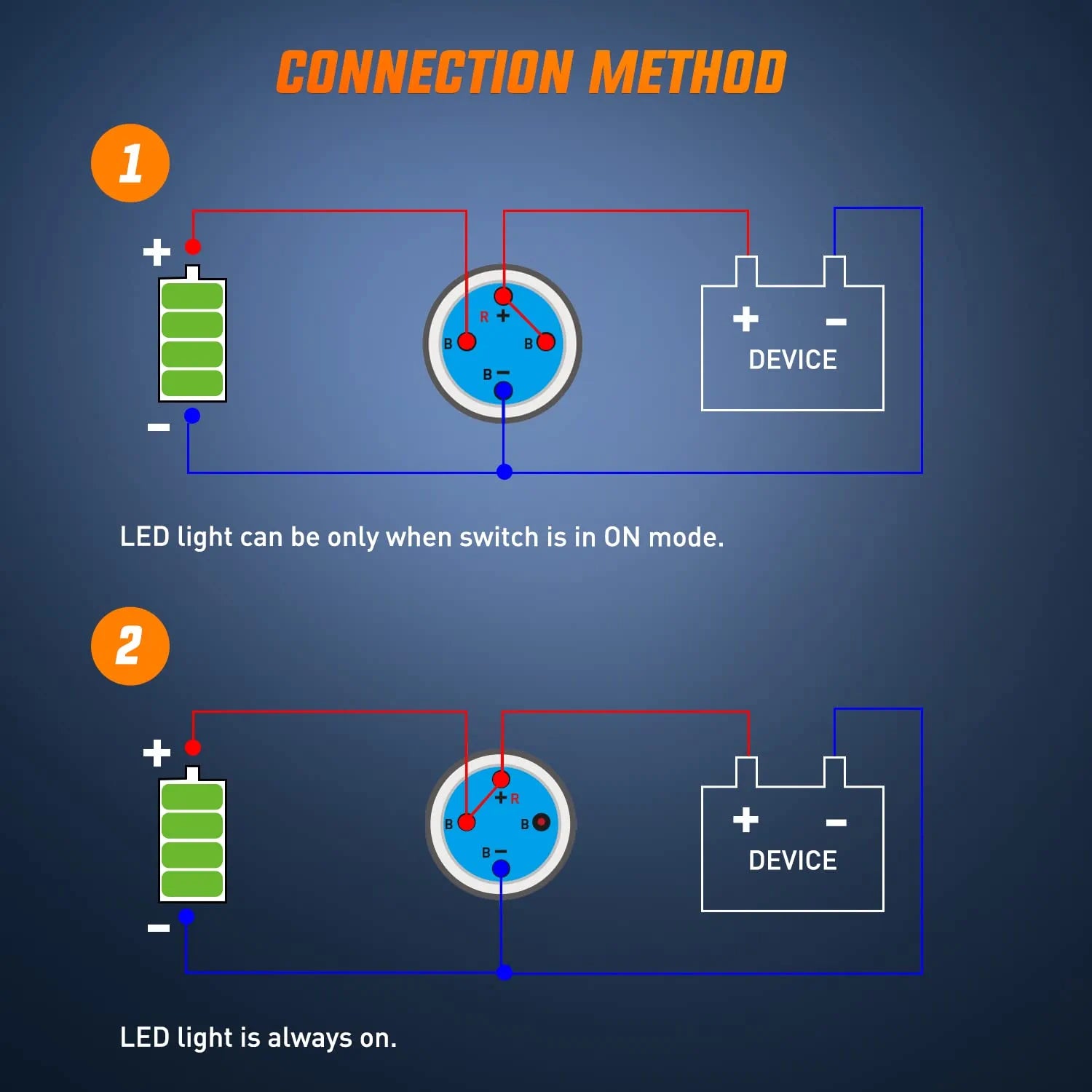 16mm 12V Waterproof ON Off Latching Push Button Switch