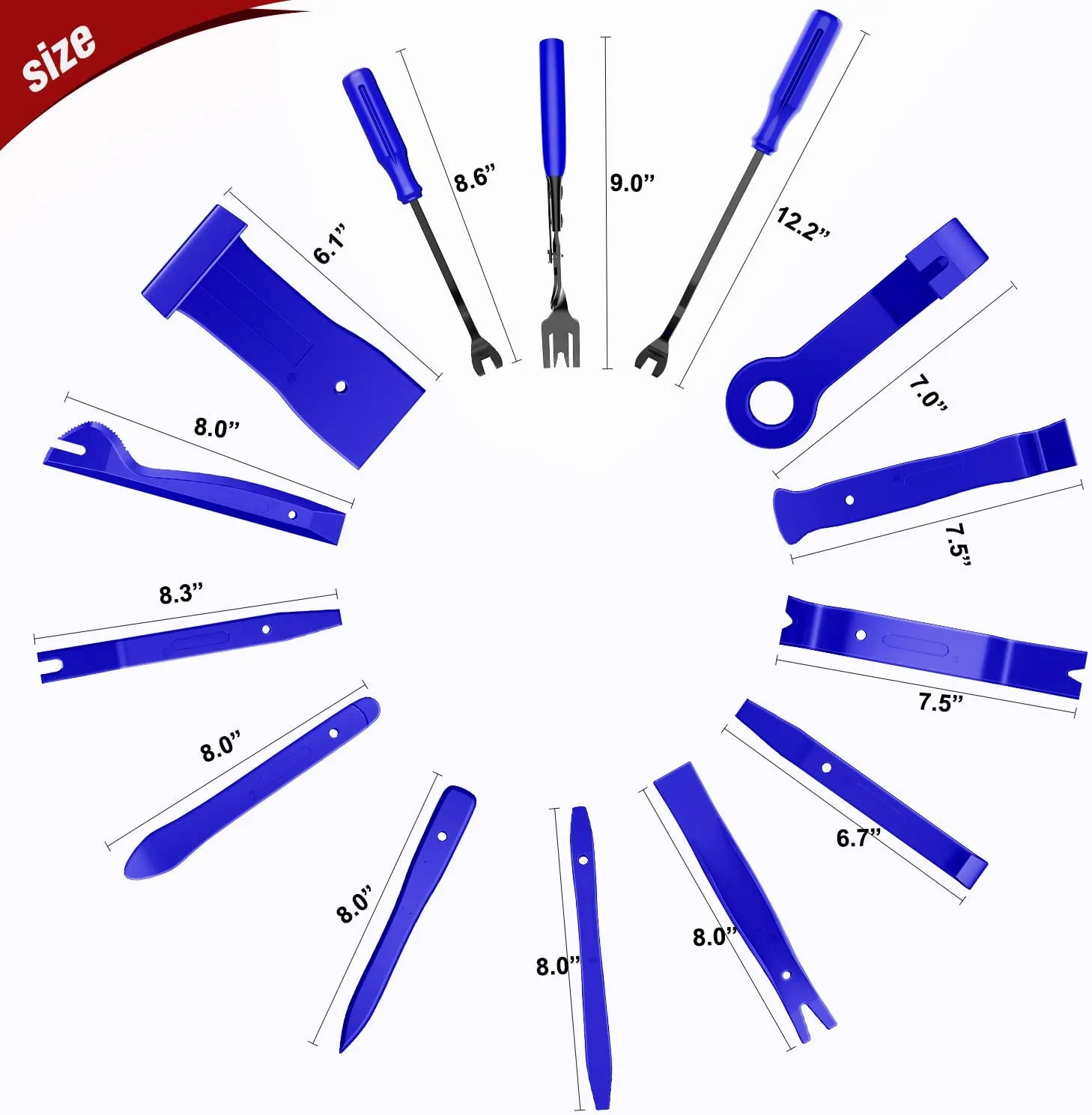 238 Pcs Trim Removal Tool Kit Blue – Nilight