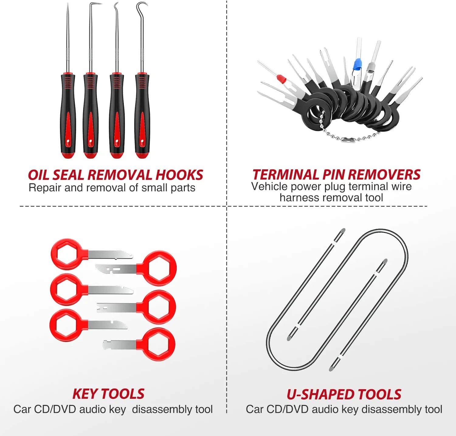 102 Pcs Trim Removal Tool Kit Red – Nilight