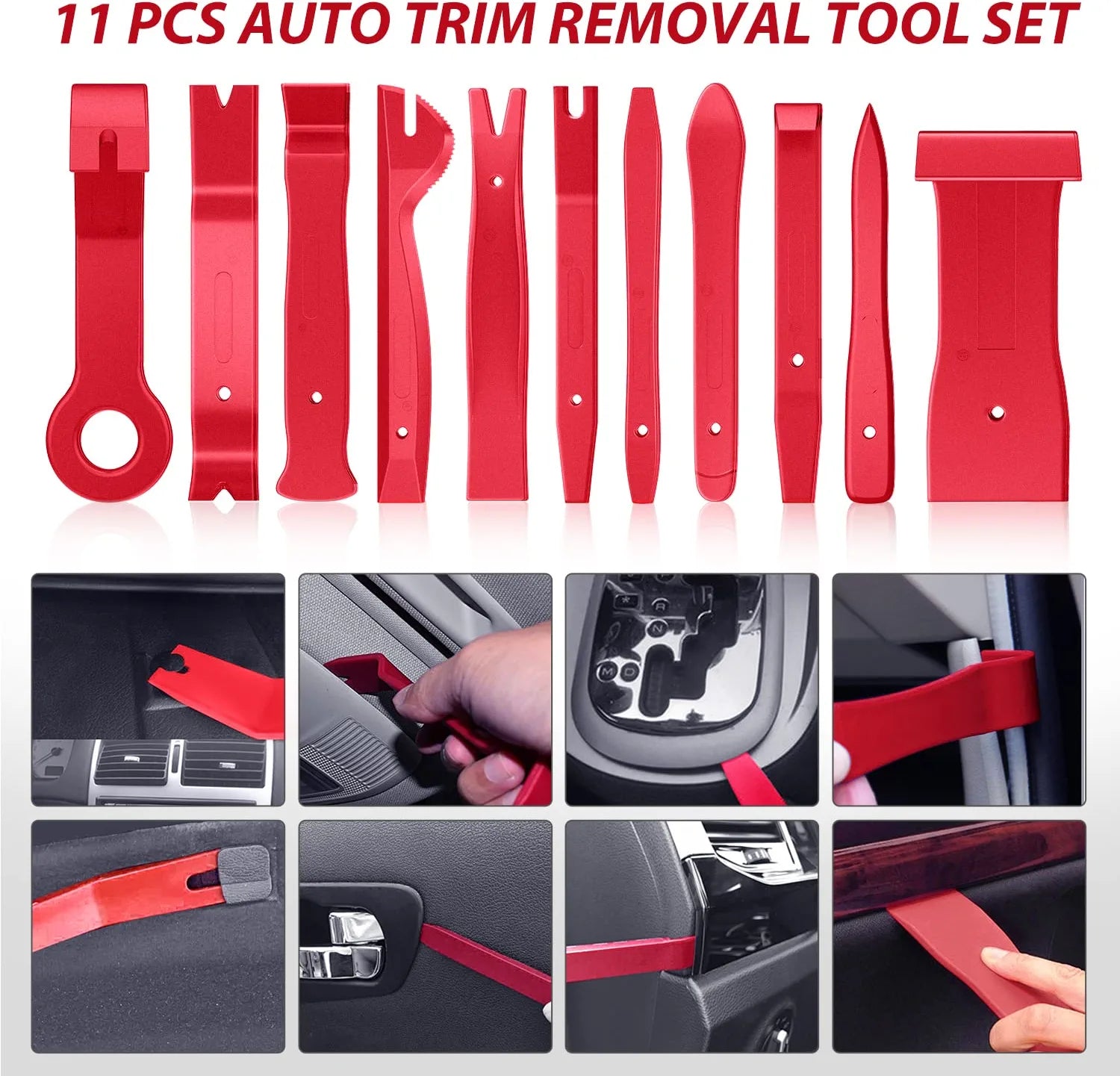 200 Pcs Trim Removal Tool Kit Red – Nilight