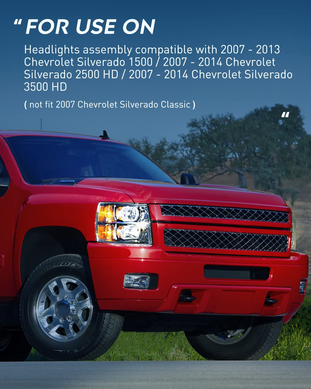 2007-2013 Chevy Silverado 1500 2007-2014 Silverado 2500HD 3500HD