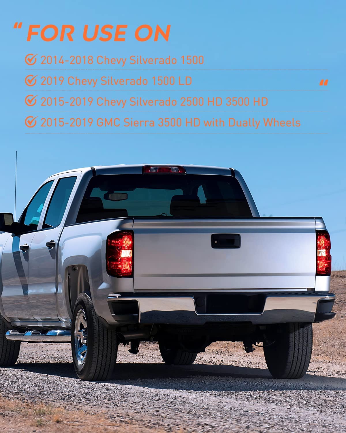 2014-2019 Chevy Silverado 1500 2500HD 3500HD 2015-2019 GMC Sierra