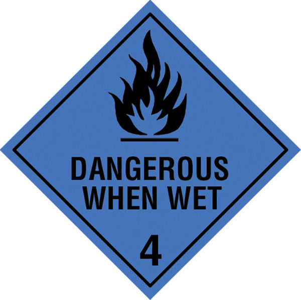 class 43 danger when wet labels slicker stickers