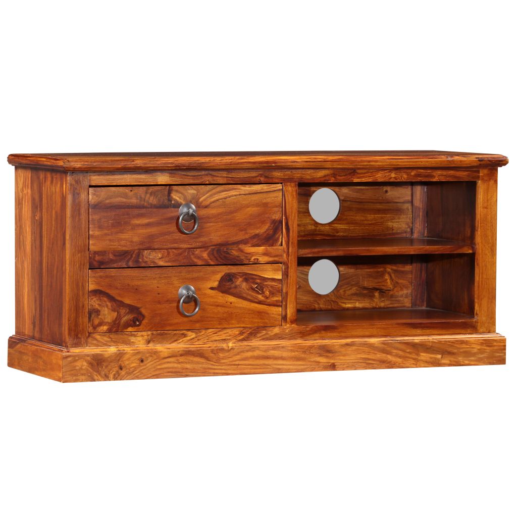 Vidaxl TV Stand Solid Wood Sheesham 35.4 "x11.8" x15.7 "