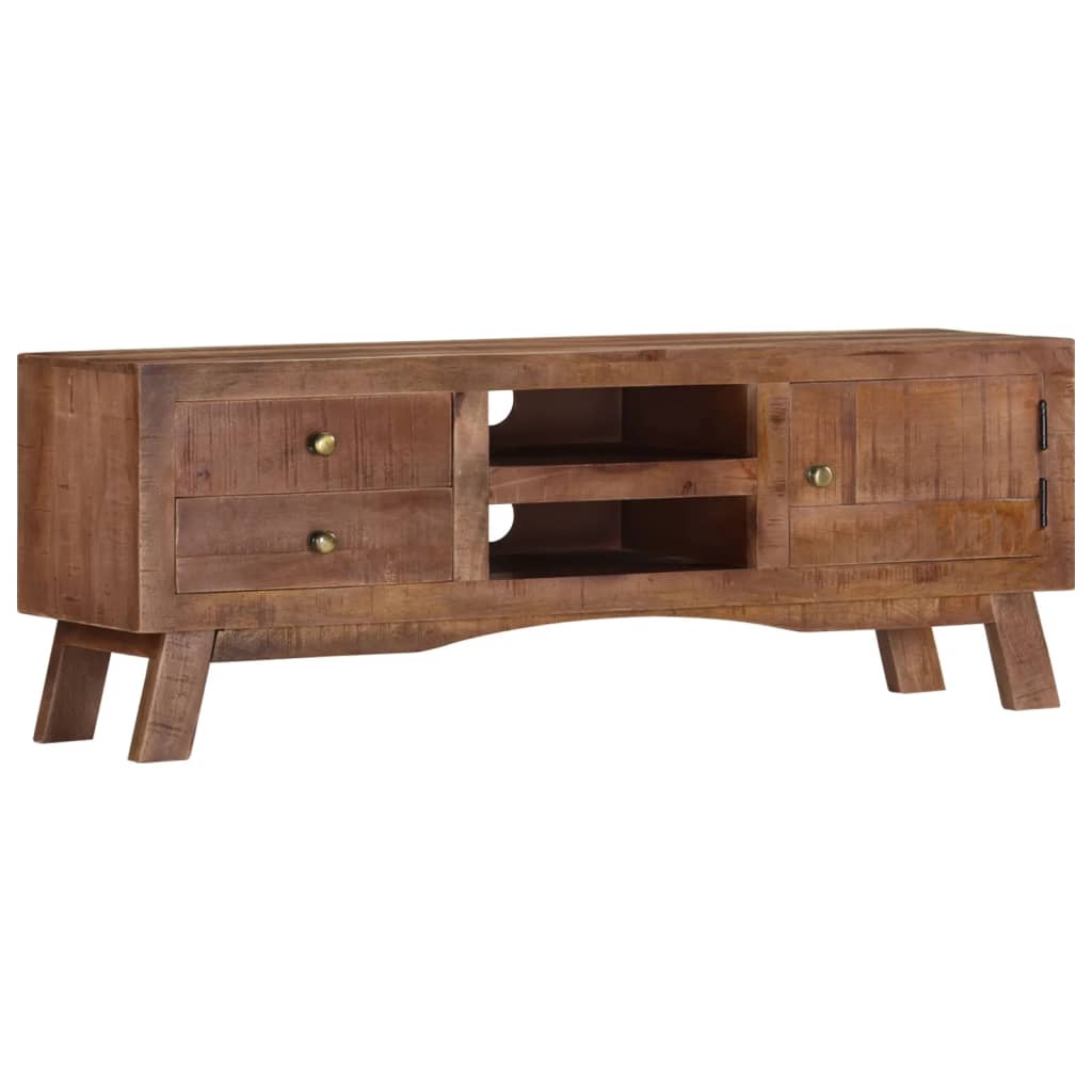 Vidaxl TV Stand 43.3 "x11.8" x15.7 "bosco di mango rozzo