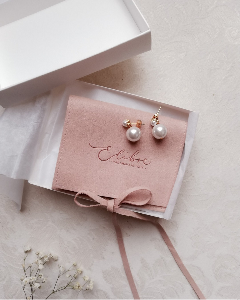 Bridal pearl earrings | Elibre handmade