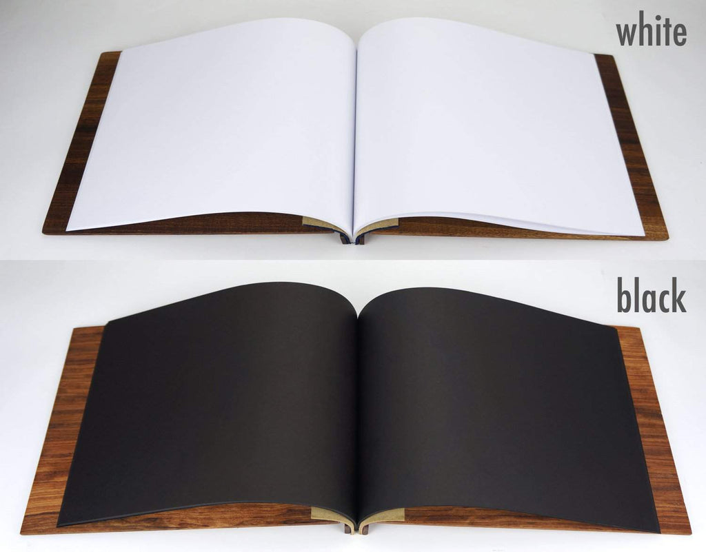 Walnut Wood Portfolio - Drawing Book - Graphic Designer 