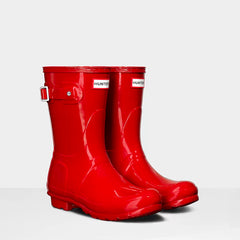 hunter short red wellies