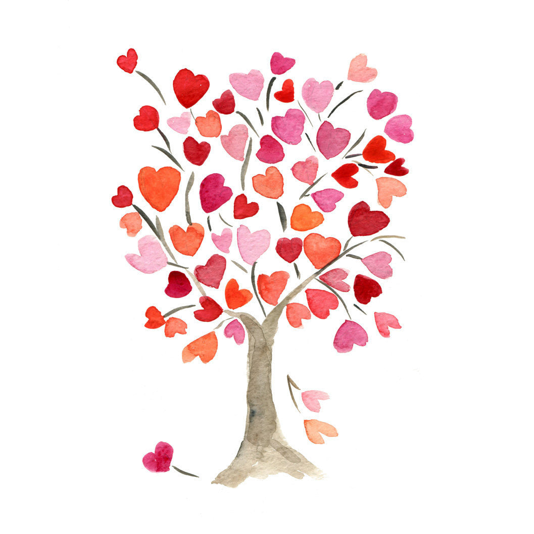 Heart Tree Painting - Posters by Sina Irani | Buy Posters, Frames ...