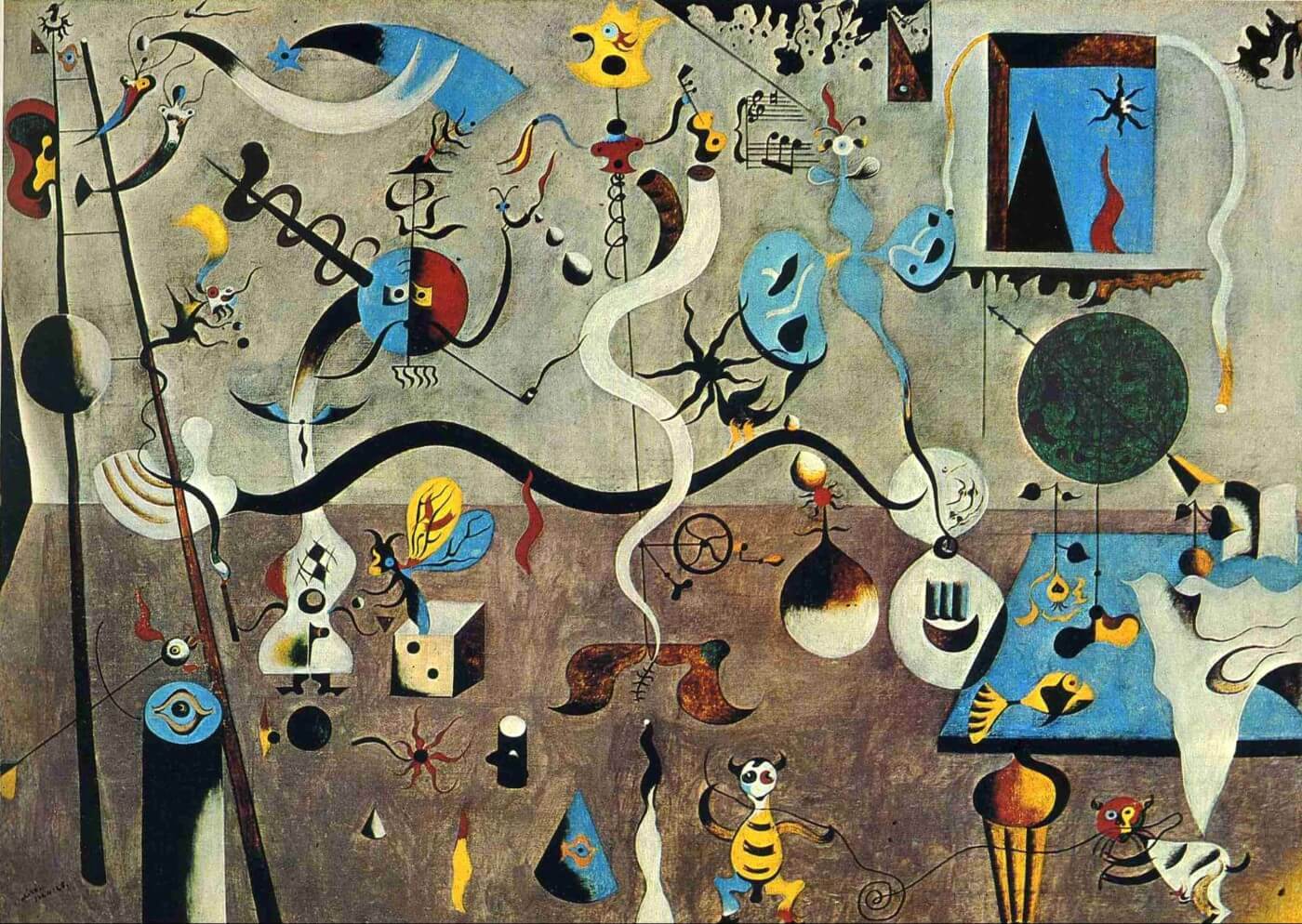 Joan Miro El Carnaval De Arlequin The Harlequin S Carnival Large Art Prints By Joan Miro Buy Posters Frames Canvas Digital Art Prints Small Compact Medium And Large Variants