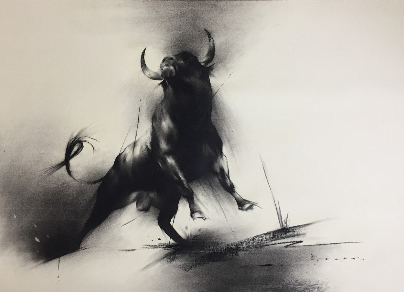 Bull - Art Prints by A De | Buy Posters, Frames, Canvas & Digital ...